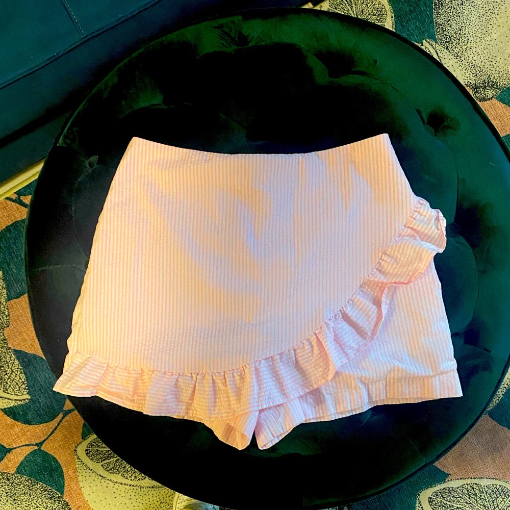 Lily Pulitzer Pink/White Striped Skort